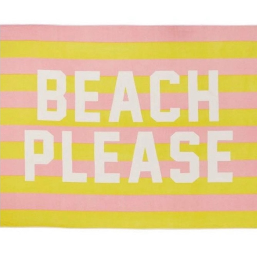 Private Party striped Beach Please beach towel